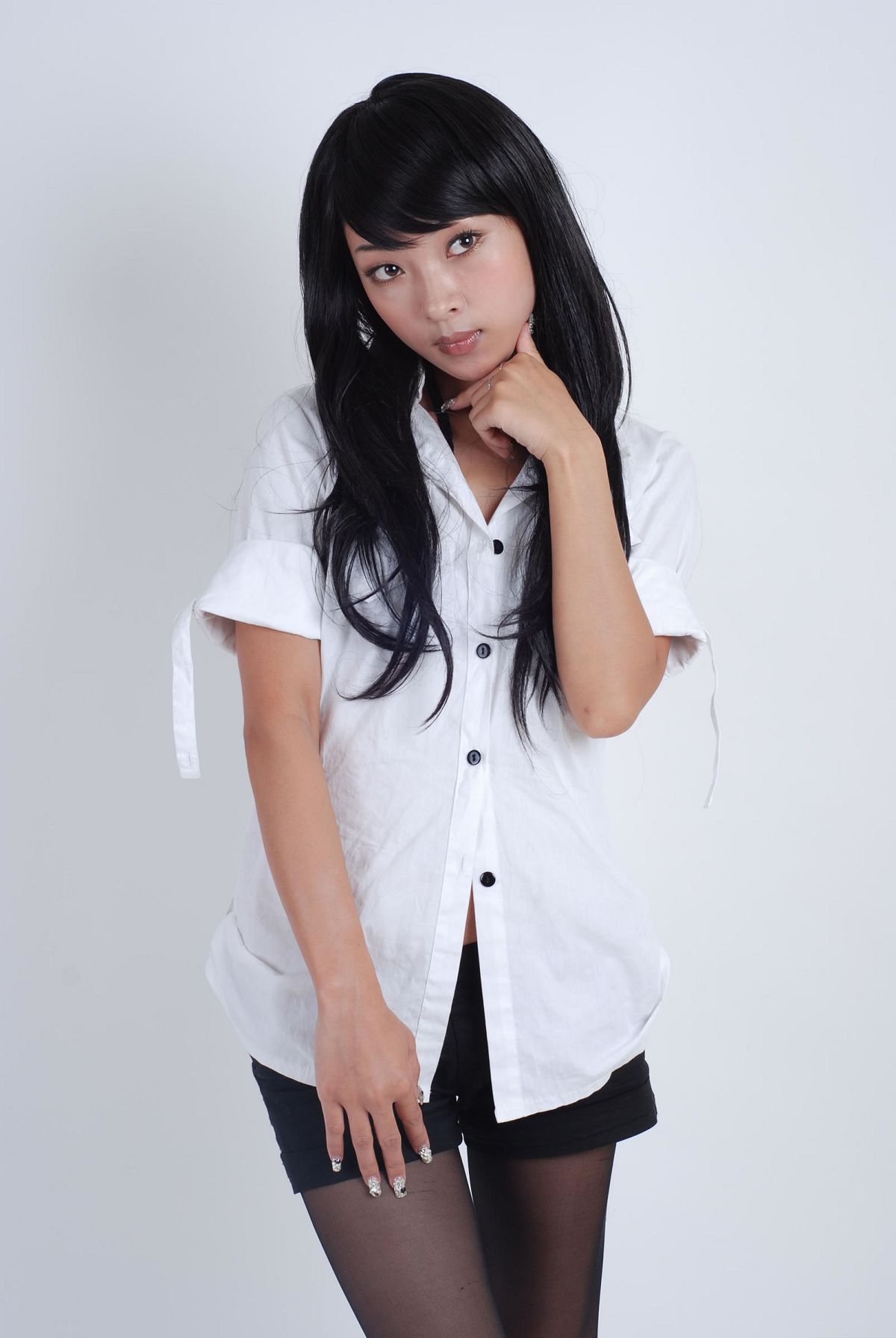 [网络收集] 2013.10.30 靓丽美女棚拍黑丝 [55P]