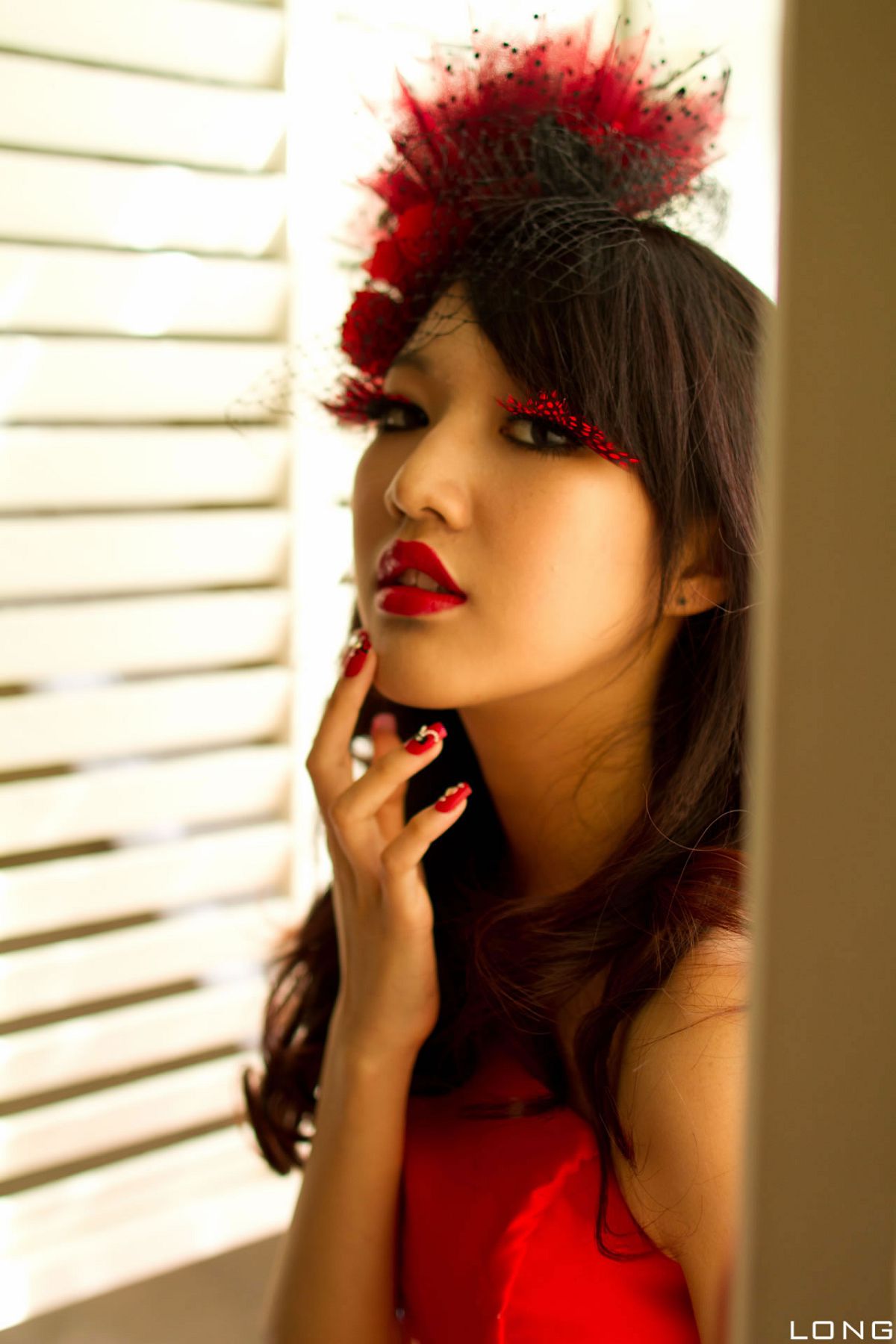 [BEAUTYLEG番外篇] 2013.12.15 棚拍]Jill（瑋廷）婚紗之紅 [40P]