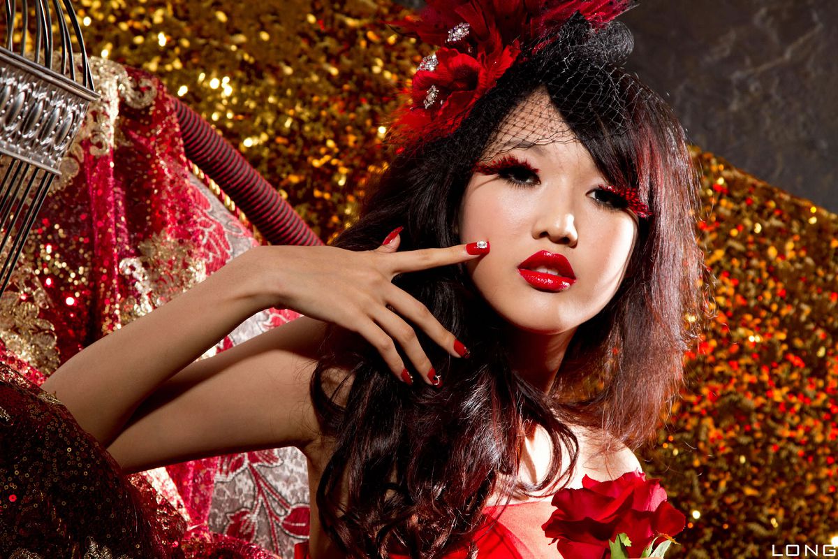 [BEAUTYLEG番外篇] 2013.12.15 棚拍]Jill（瑋廷）婚紗之紅 [40P]