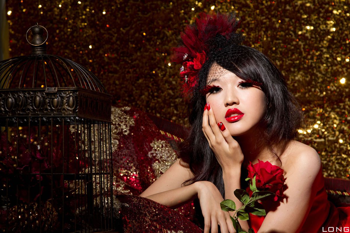 [BEAUTYLEG番外篇] 2013.12.15 棚拍]Jill（瑋廷）婚紗之紅 [40P]