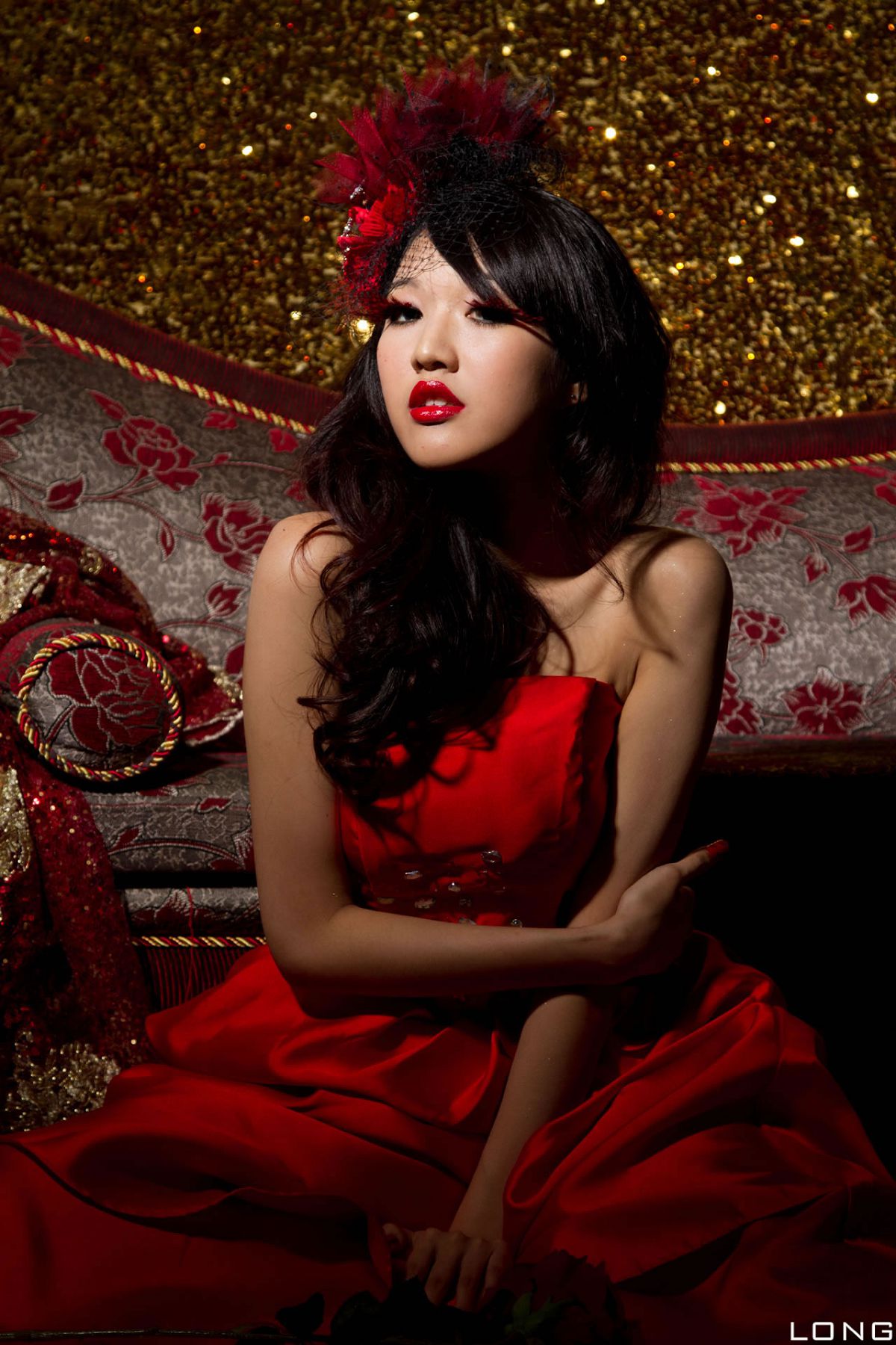 [BEAUTYLEG番外篇] 2013.12.15 棚拍]Jill（瑋廷）婚紗之紅 [40P]