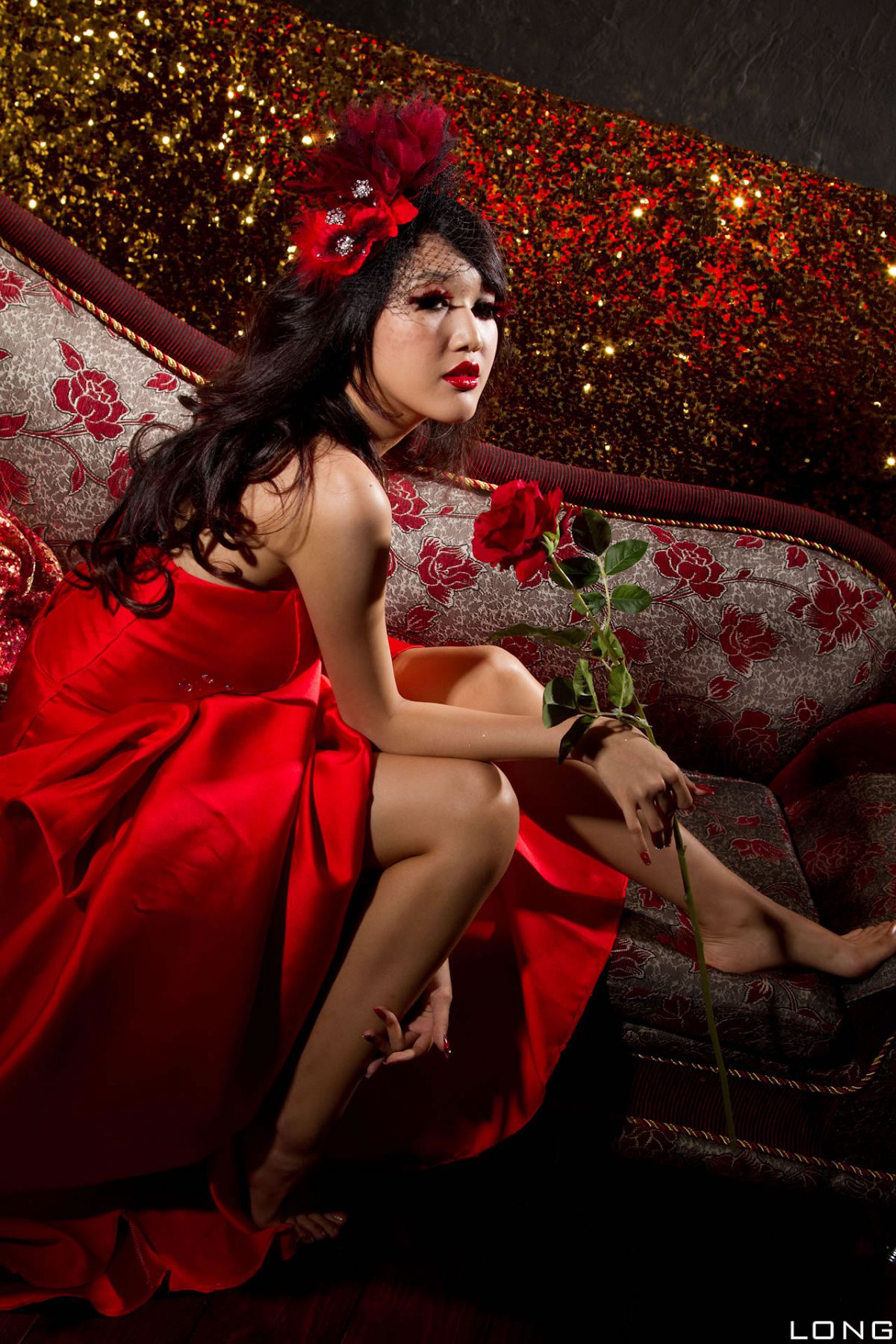[BEAUTYLEG番外篇] 2013.12.15 棚拍]Jill（瑋廷）婚紗之紅 [40P]