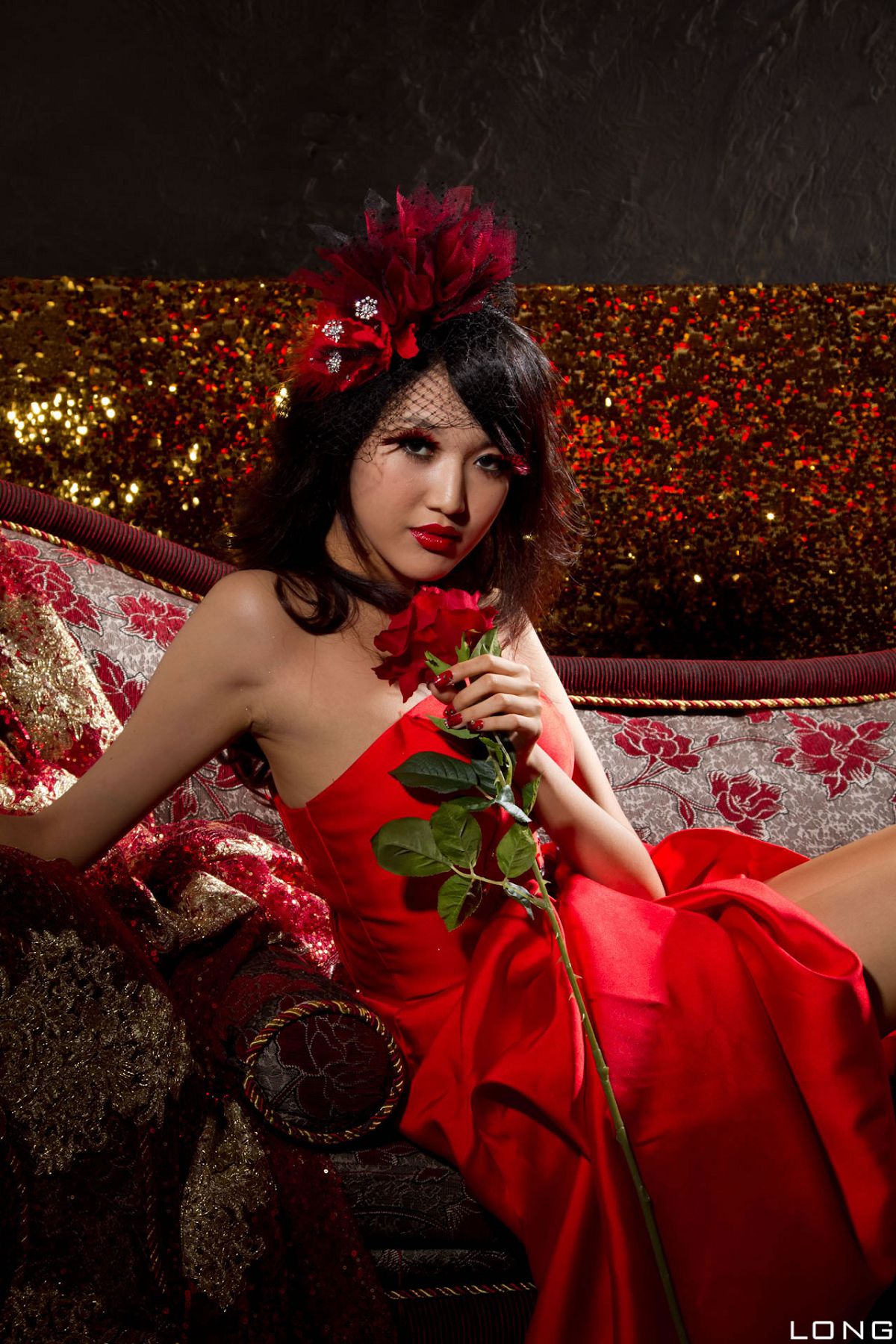 [BEAUTYLEG番外篇] 2013.12.15 棚拍]Jill（瑋廷）婚紗之紅 [40P]