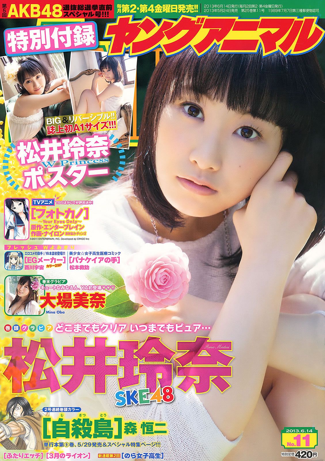 [Young Animal] 2013 No.10 11 松井玲奈 大場美奈 篠崎愛 相楽樹 [29P]