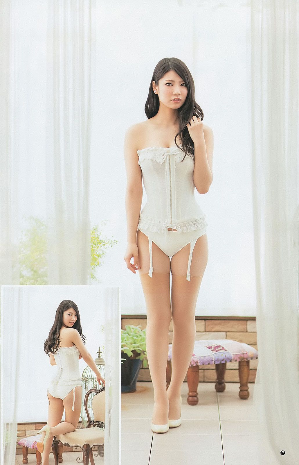 [Weekly Young Jump] 2013 No.25 26 鬼頭桃菜 倉持明日香 深谷理紗 藤原令子 AKB48 [35P]