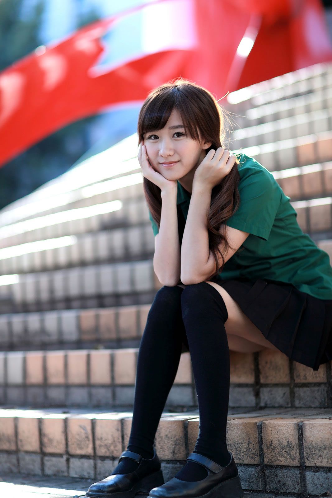 可爱清纯美女李思娴-北一女中制服外拍 [76P]