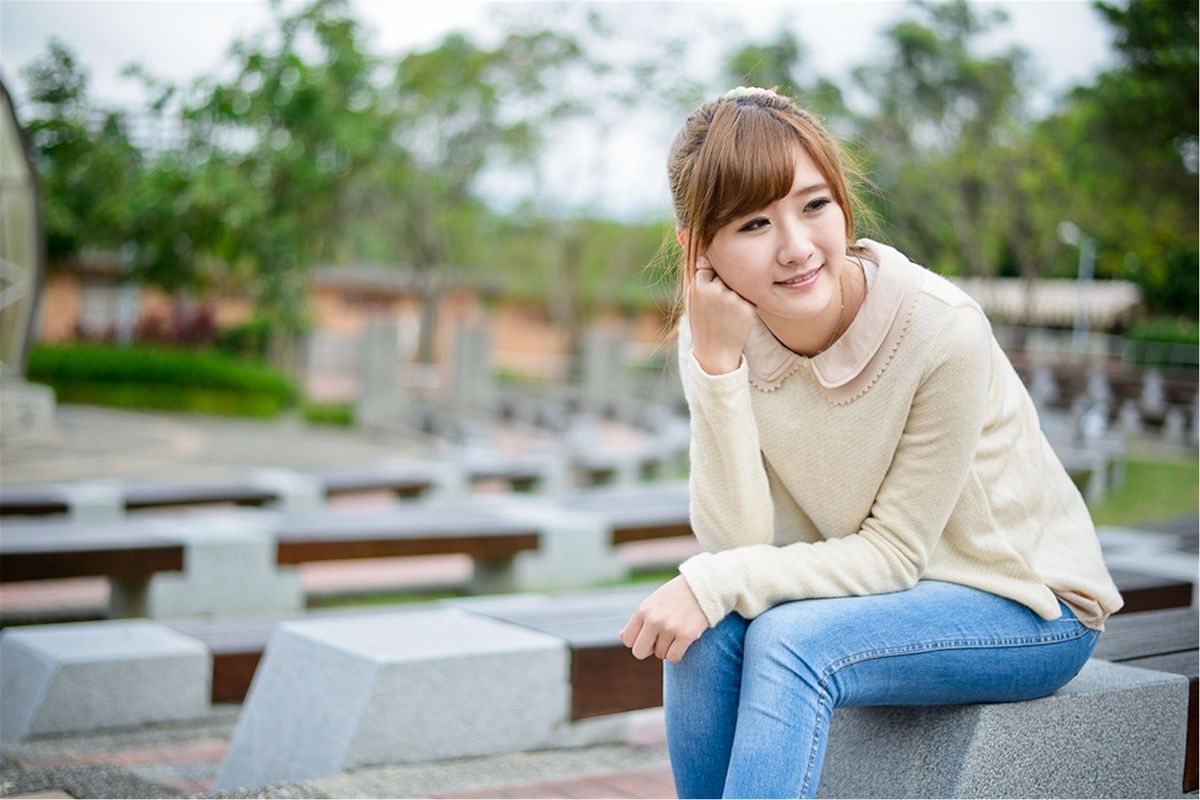 台湾清纯美女 思嫺-台北士林官邸外拍写真 [62P]