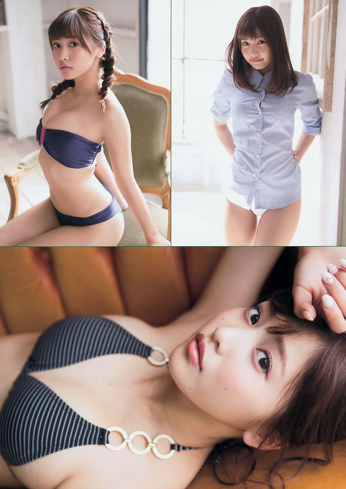 [Young Magazine] 2015 No.22-24 佐野ひなこ 朝比奈彩 島崎遥香 横山ルリカ[23P]