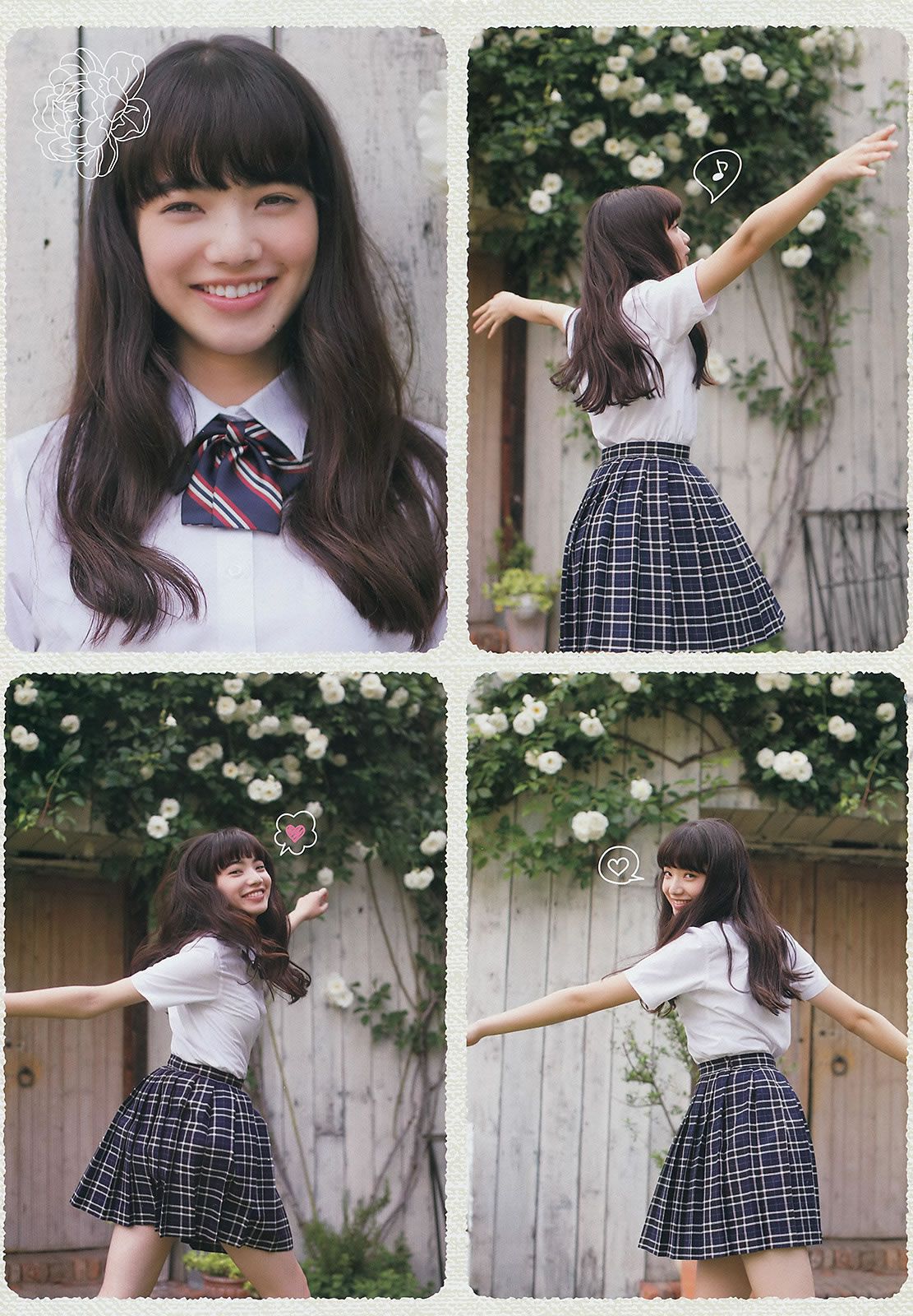 [Weekly Big Comic Spirits] 2014 No.32-35 小松菜奈 ℃-ute 山本彩 岩﨑名美 [28P]