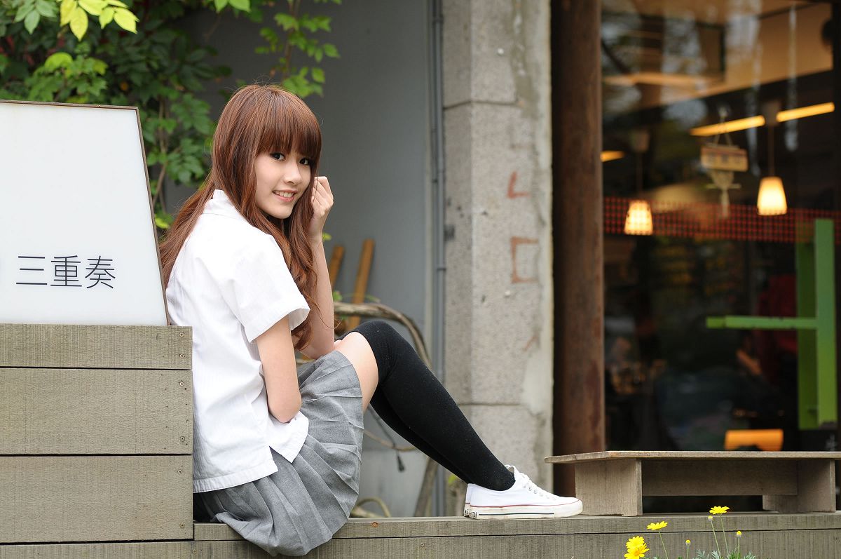 台湾清纯美女-Aries-小清新外拍 [26P]