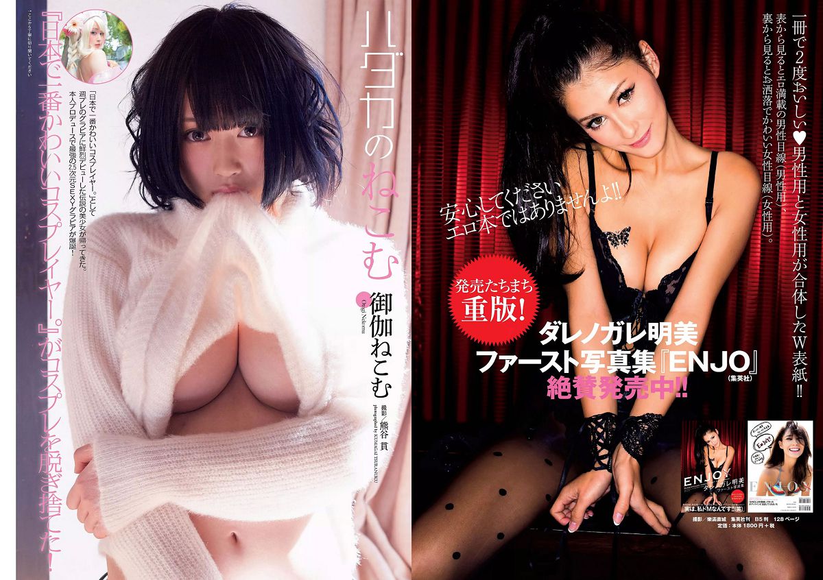 [Weekly Playboy] 2016 No.08 稲村亜美 御伽ねこむ 山地まり 松尾友加里 岸明日香 北野日奈子 和地つかさ 上原亜衣 [25P]