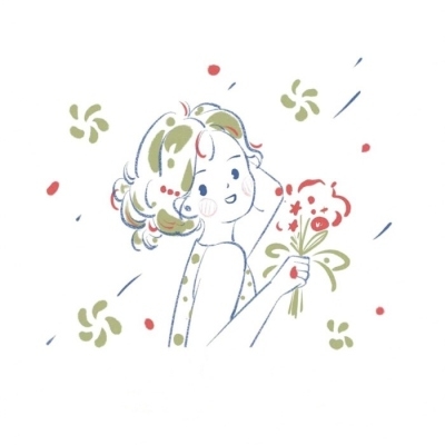 简单可爱简笔画小女孩头像合集图片