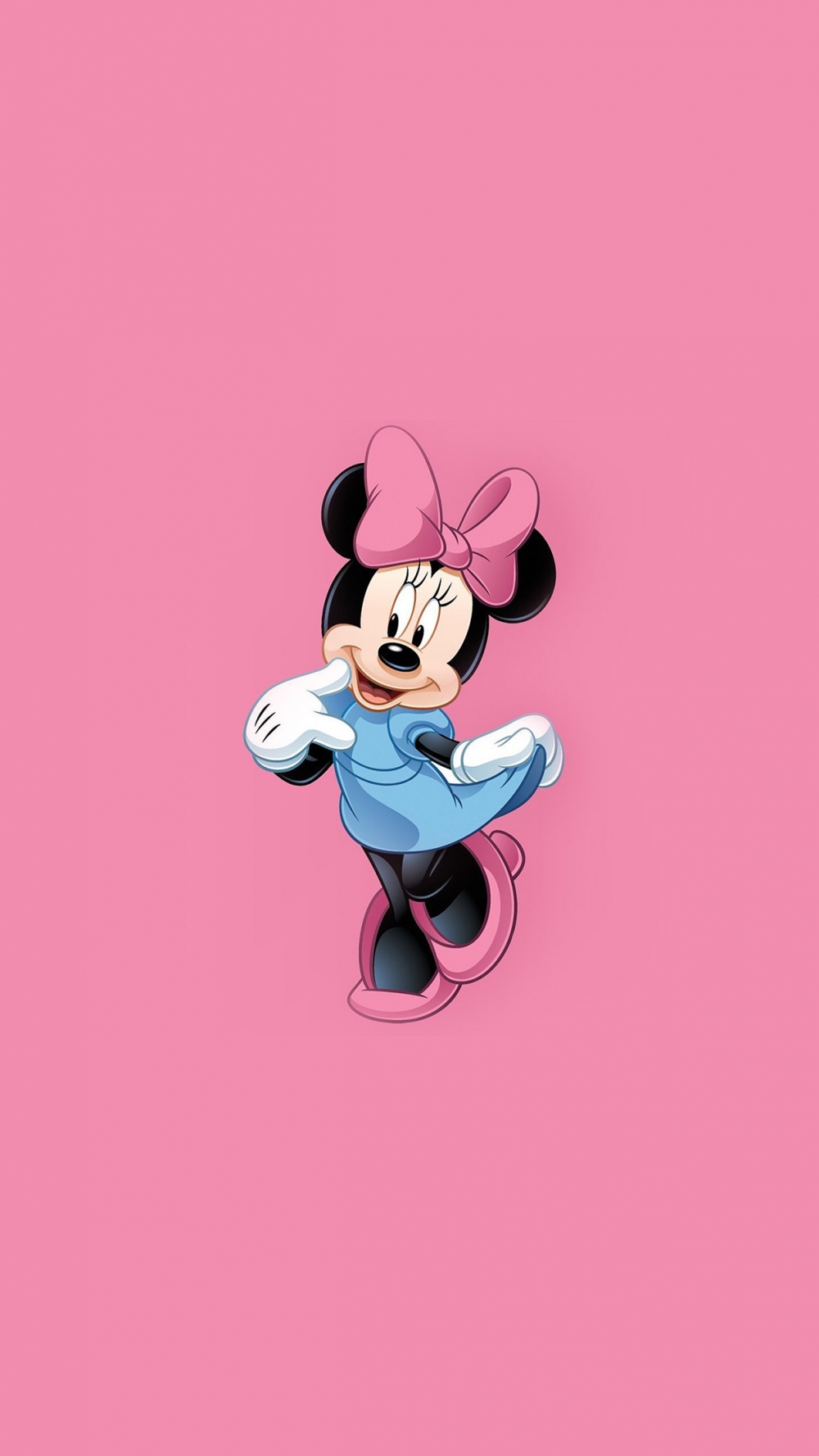 粉色可爱的米奇老鼠手机壁纸锁屏图片