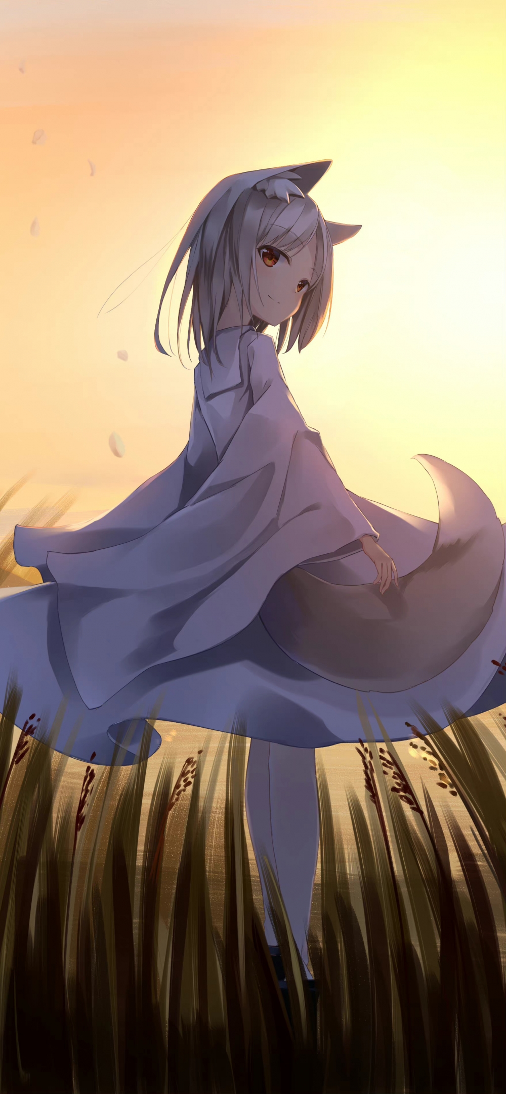 卡通女孩插画手机高清壁纸