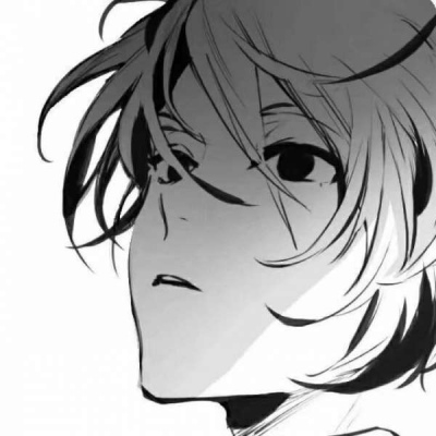超帅超酷的动漫男生头像黑白高清图片
