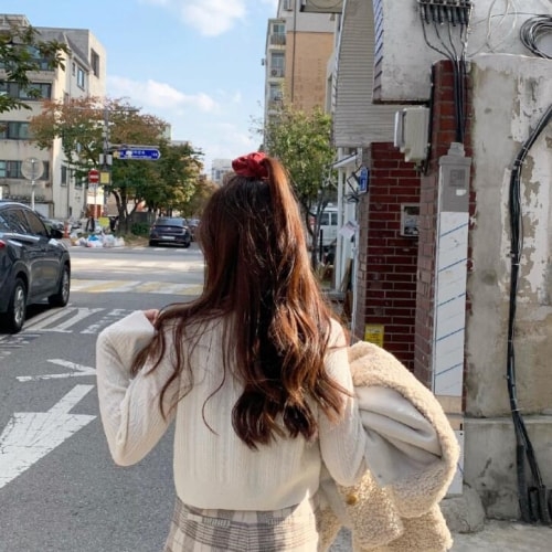 女生头像背影图片唯美，每一个细节都充满了柔美和优雅