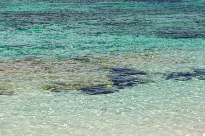 海滨透明清澈的海水图片大全
