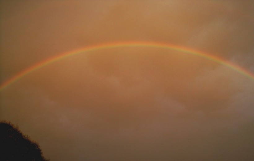 雨后唯美彩虹风景图片
