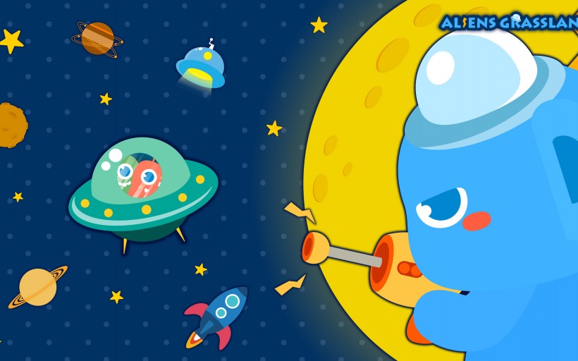 外星大草原星空系列桌面壁纸大全
