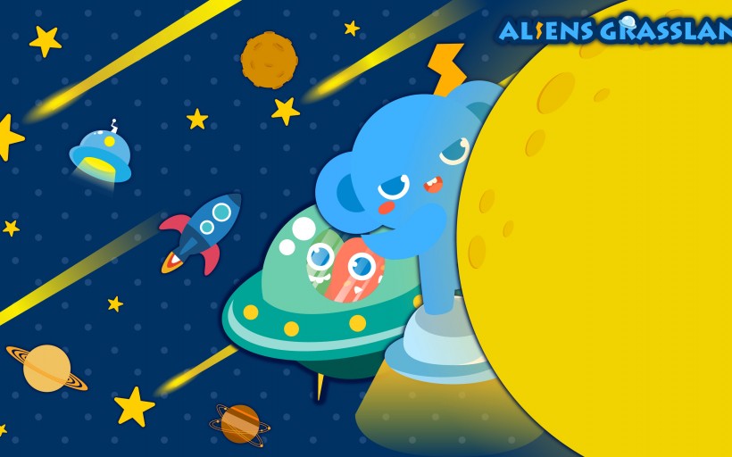 外星大草原星空系列桌面壁纸大全