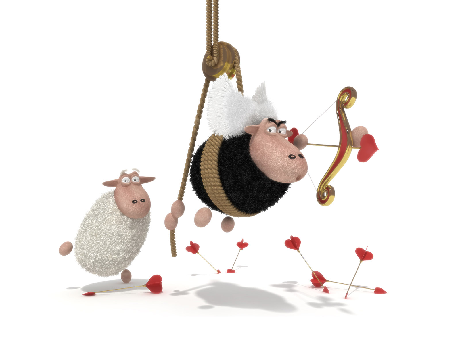 呆萌卡通Sheeps高清大图精选