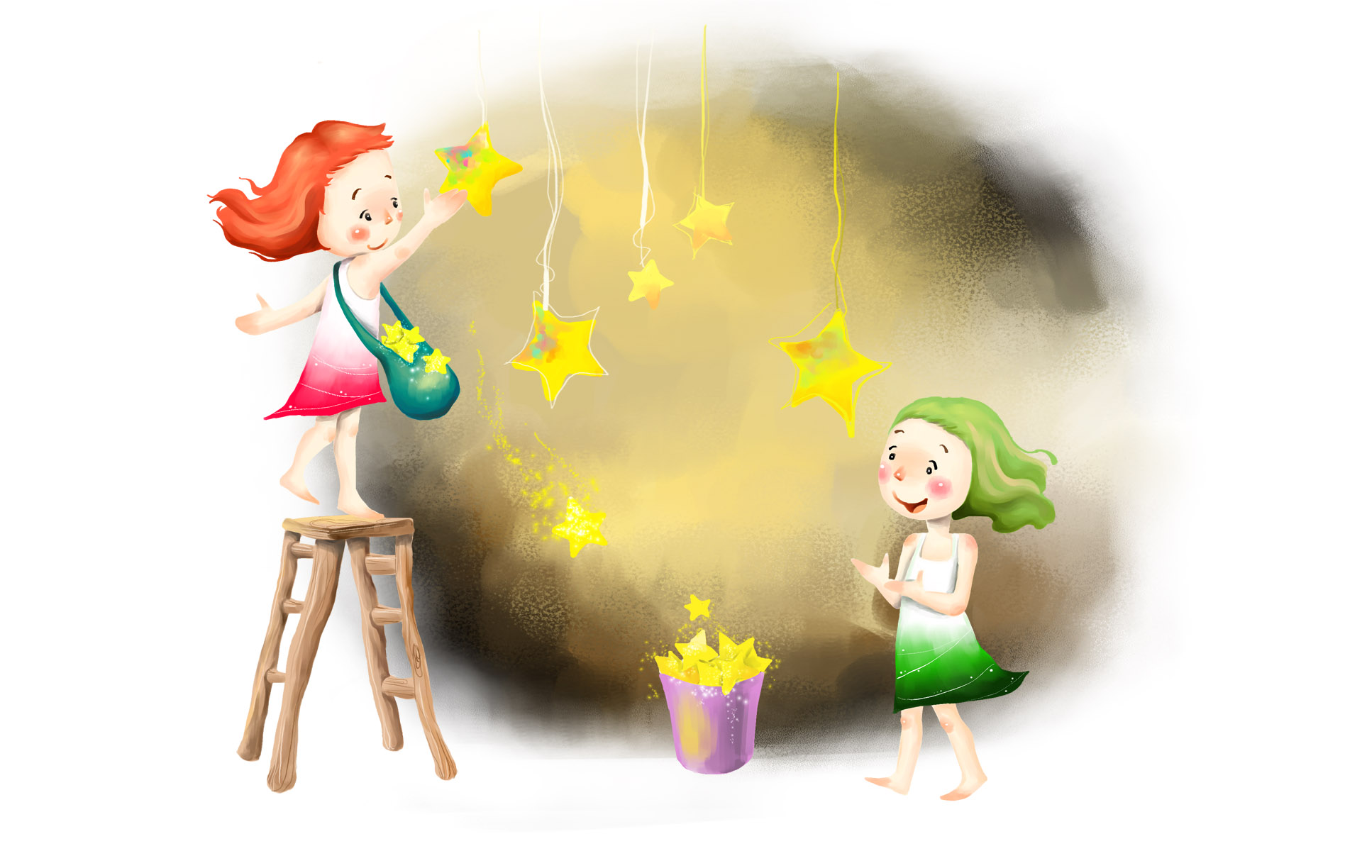 宽屏梦幻童年卡通图片大全