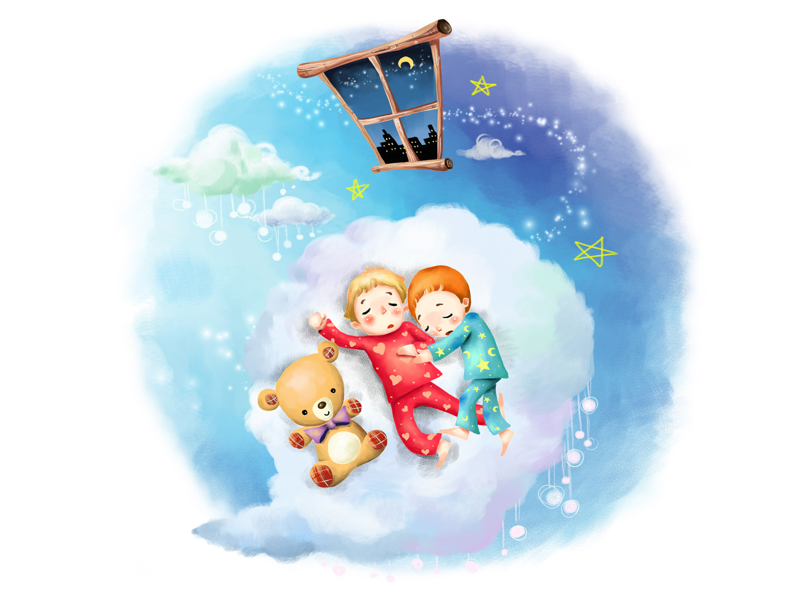 卡通梦幻童年桌面背景图片合辑
