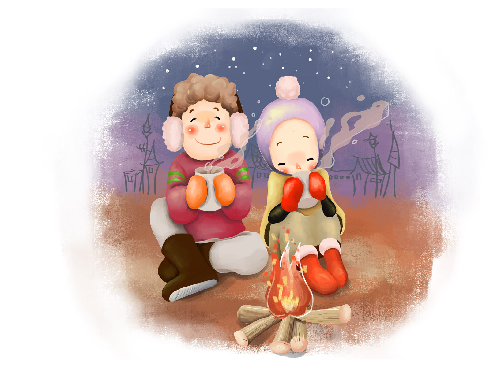 卡通梦幻童年桌面背景图片合辑