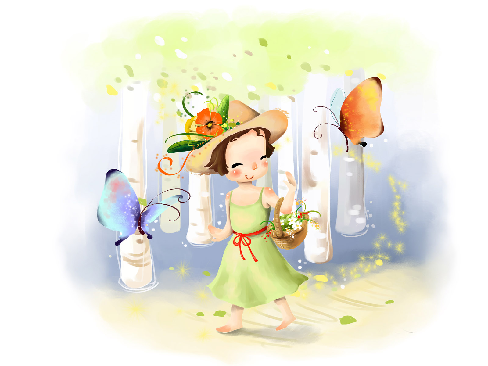 卡通梦幻童年电脑桌面图片