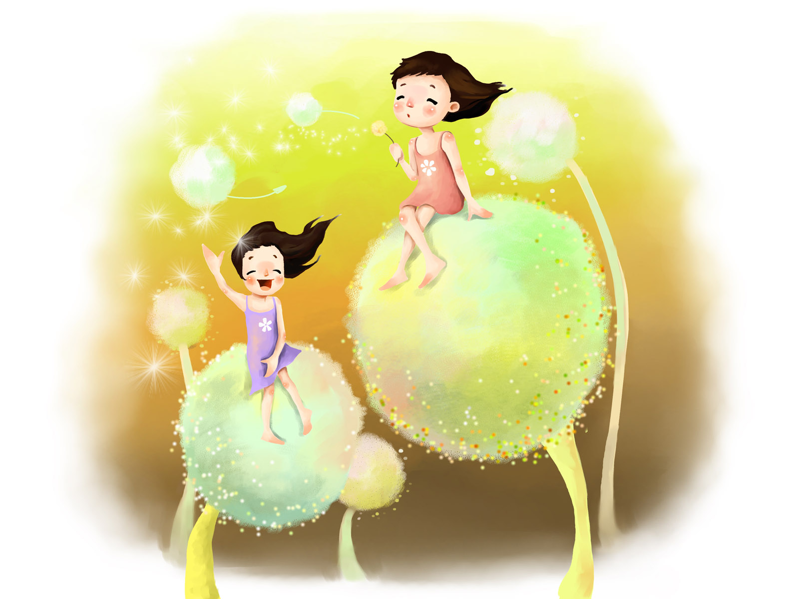 卡通梦幻童年电脑桌面图片