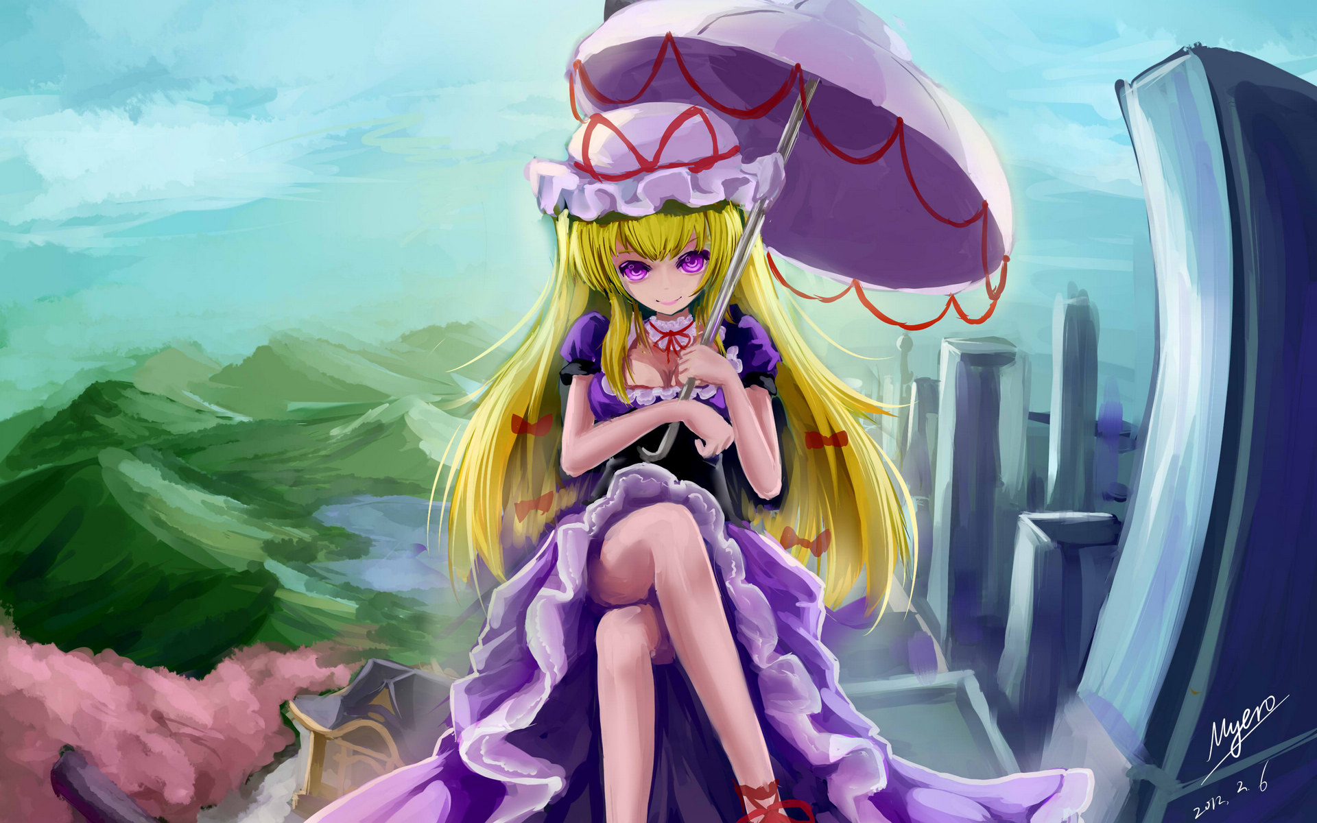 八云紫萌娘图片壁纸超性感