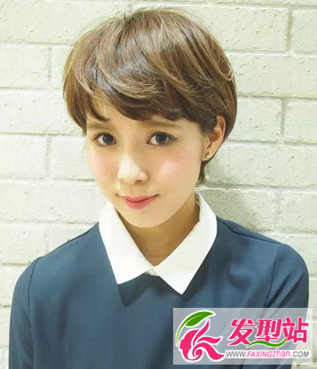 波波头短发发型图片可爱 可爱女生波波头短发发型图片