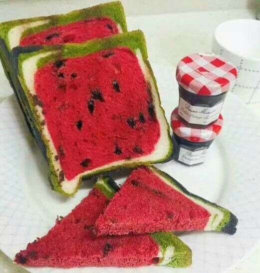 西瓜面包