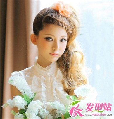 2014女生个性扎发发型  最新时尚扎发发型图