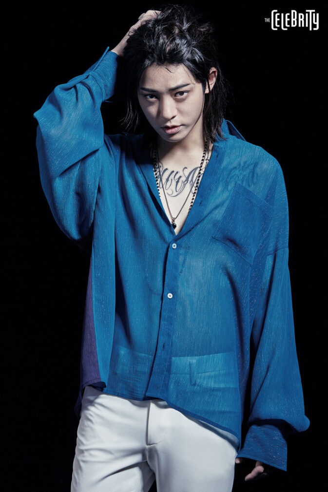 郑俊英狂野纹身性感服饰写真