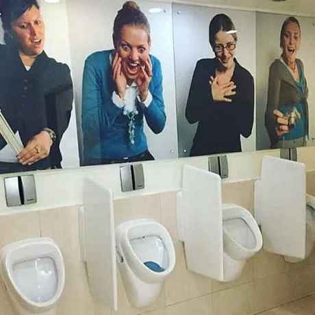 男厕搞笑奇葩图案
