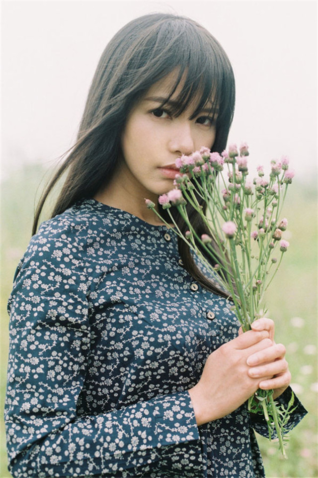 古风美女手机壁纸写真 竹林风系列古风清纯美女手机写真壁纸