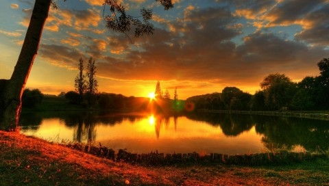 夕阳下的美景