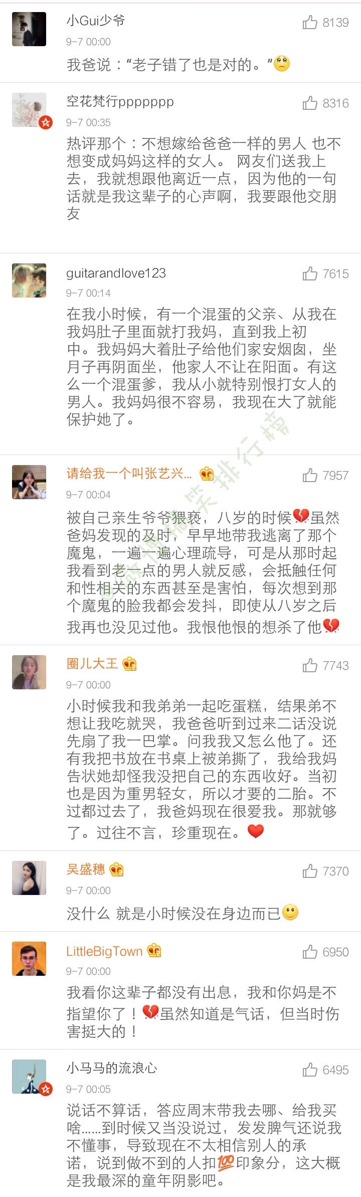 小时候，大人曾给过你什么伤害？