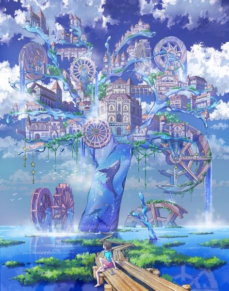风景的插画作品特辑