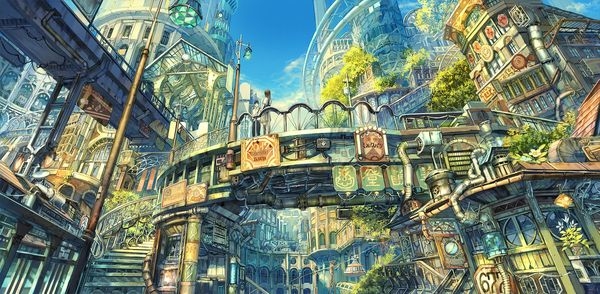 风景的插画作品特辑