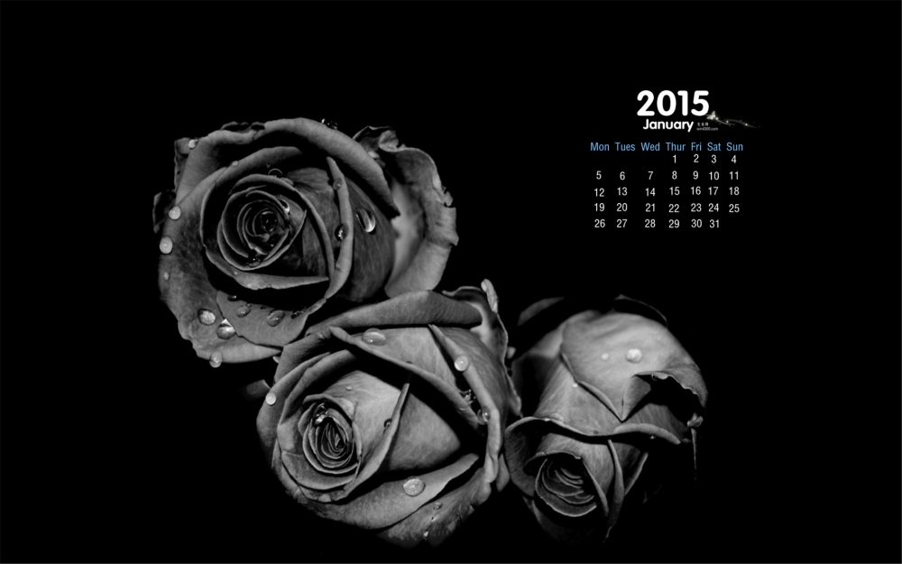 2015年1月日历简约灰色背景的创意个性图片素材桌面壁纸下载