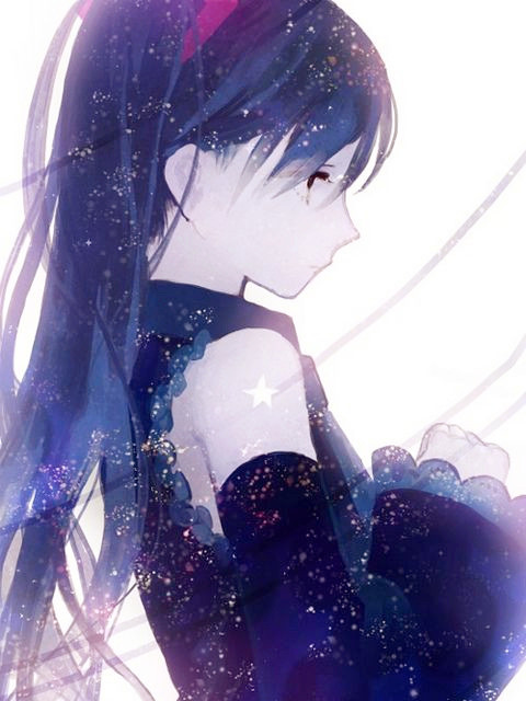 手绘美女手机壁纸 小清新古装美女手机壁纸手绘图片