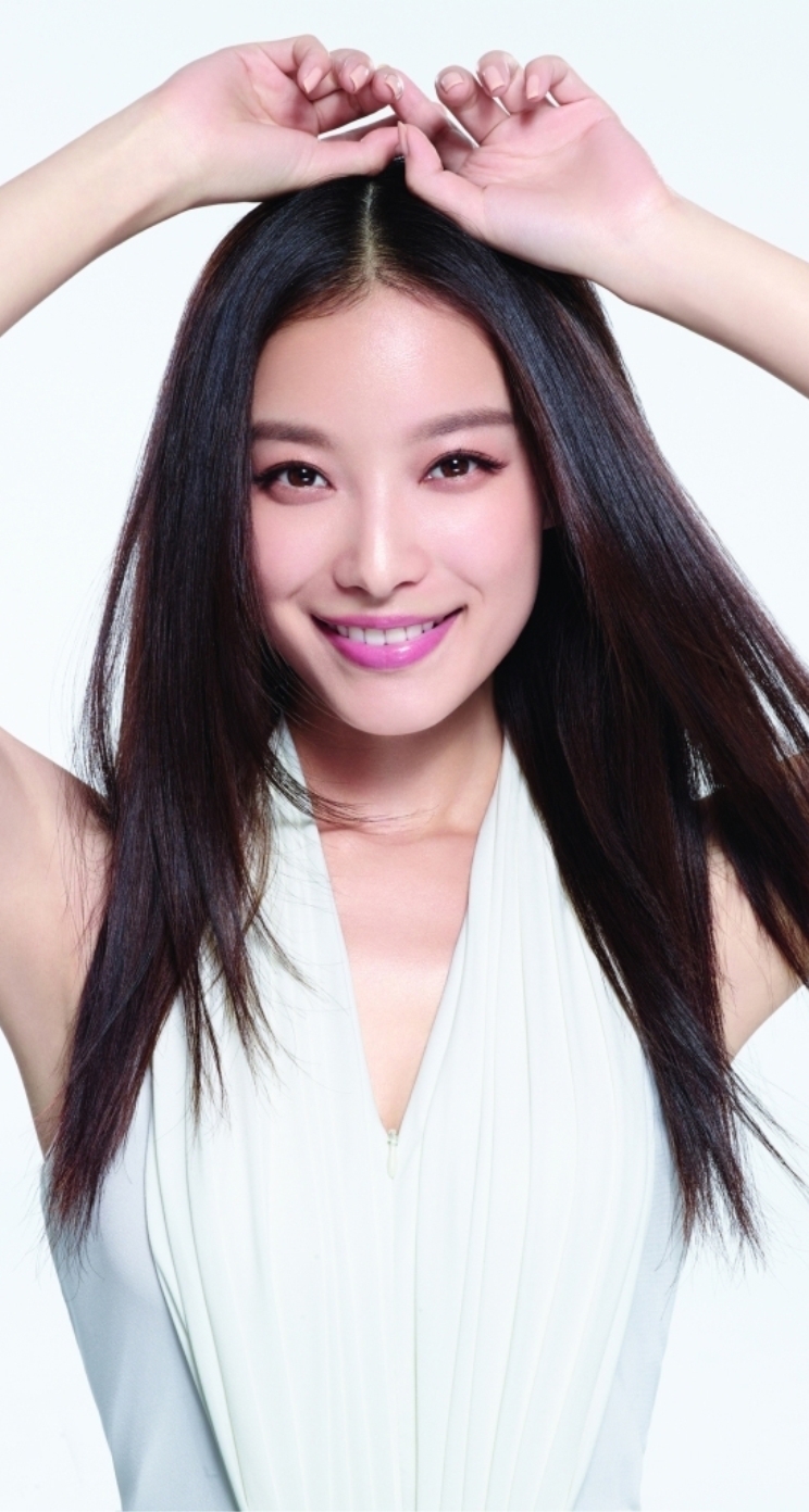 倪妮裸妆玫瑰写真高清手机壁纸744*1392