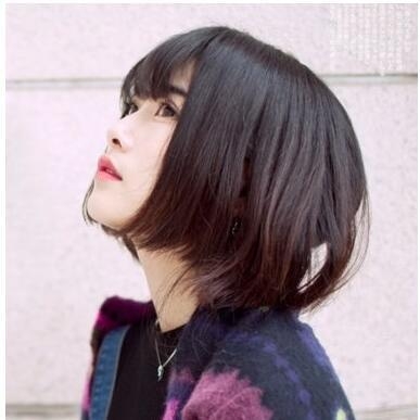 中学生酷女生短发发型 甜美日系女中学生发型图片