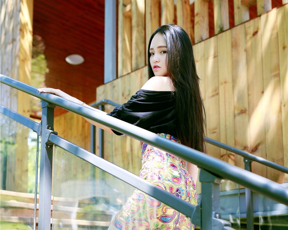 嫩模佩佩Cassie清纯户外写真电脑壁纸