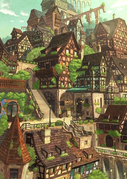 风景的插画作品特辑