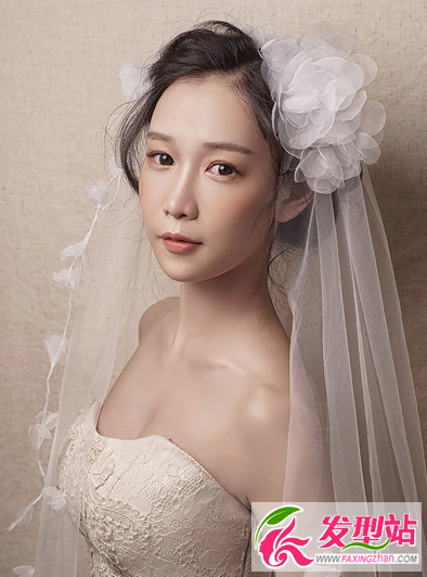 韩式新娘发型图片 唯美浪漫新娘化妆造型图片