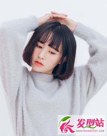 女生短发型 直发 职场女生时尚烫直发型图片