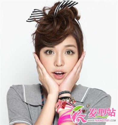 2014女生个性扎发发型  最新时尚扎发发型图